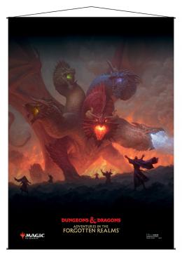 Adventures in the Forgotten Realms Wall Scroll V2 featuring Tiamat for Magic: The Gathering