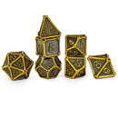 Bone Collector Solid Metal Dice Set - Ancient Gold
