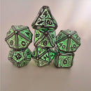 Druid Dice Metal Glow in the Dark