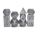 Zinc Alloy Antique Iron Dragon Scale Metal Dice