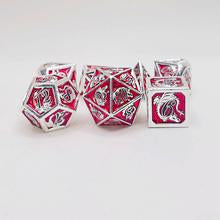 Ruby dragon scale metal dice