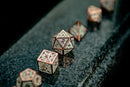 Rose Gold Hollow Metal Snowflake Dice