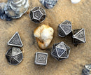Bone Collector Solid Metal Dice Set - Ancient Silver