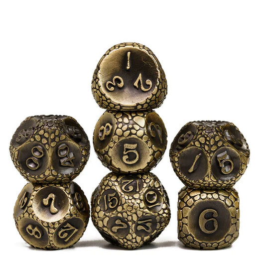 Metal RPG Dice Sets: Dragonstone