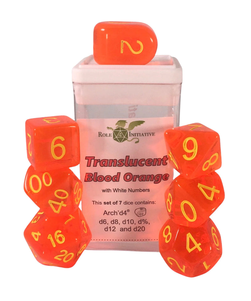 Roll4Initiative 7-Piece Dice Set: Translucent