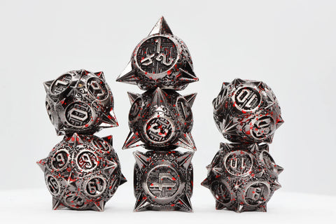 Metal RPG Dice Sets: Meteor Storm