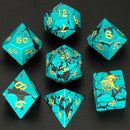 Gemstone Dice Synthetic Turquoise