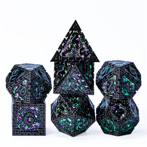 Metal RPG Dice Sets: Hidden Dragon