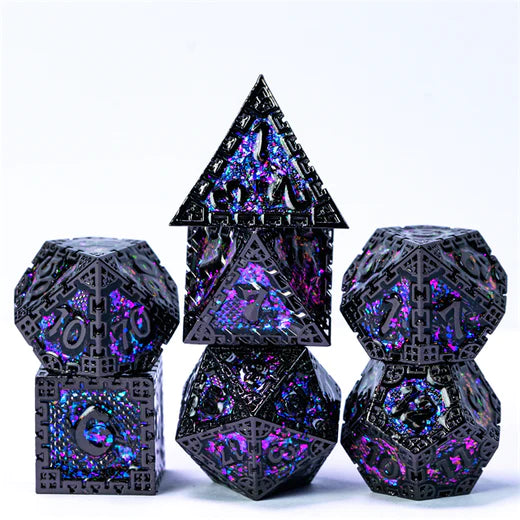 Metal RPG Dice Sets: Hidden Dragon