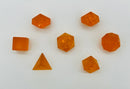 7-Piece RPG Set - Zircon Glass Dice