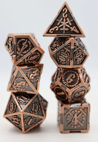 STEAMPUNK EMPRESS ROBES RPG METAL DICE SET