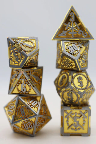 KING SLAYER'S SWORD RPG METAL DICE SET