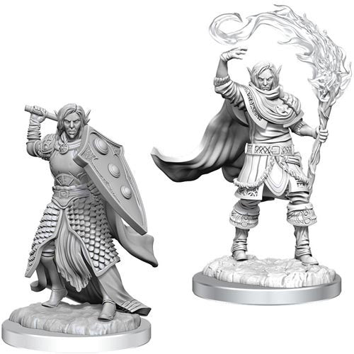 D&D Mini's: Male Elf Cleric