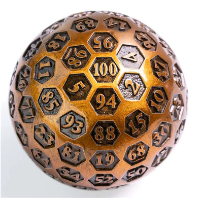 INSCRIBED 45MM METAL D100 - GOLD