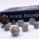 Norse Foundry  Norse Themed Metal Dice - 7 Piece