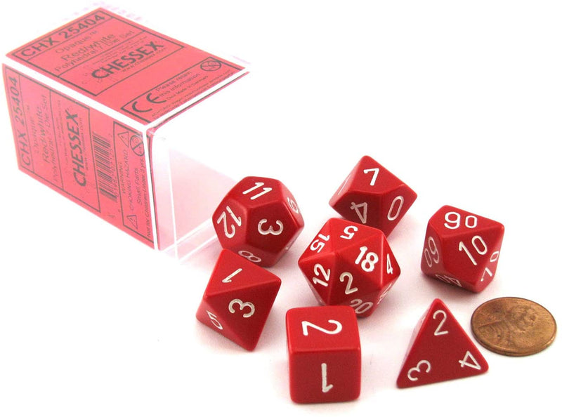 Chessex: Opaque Polyhedral Dice Set