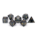 7-Piece RPG Set - Zircon Glass Dice