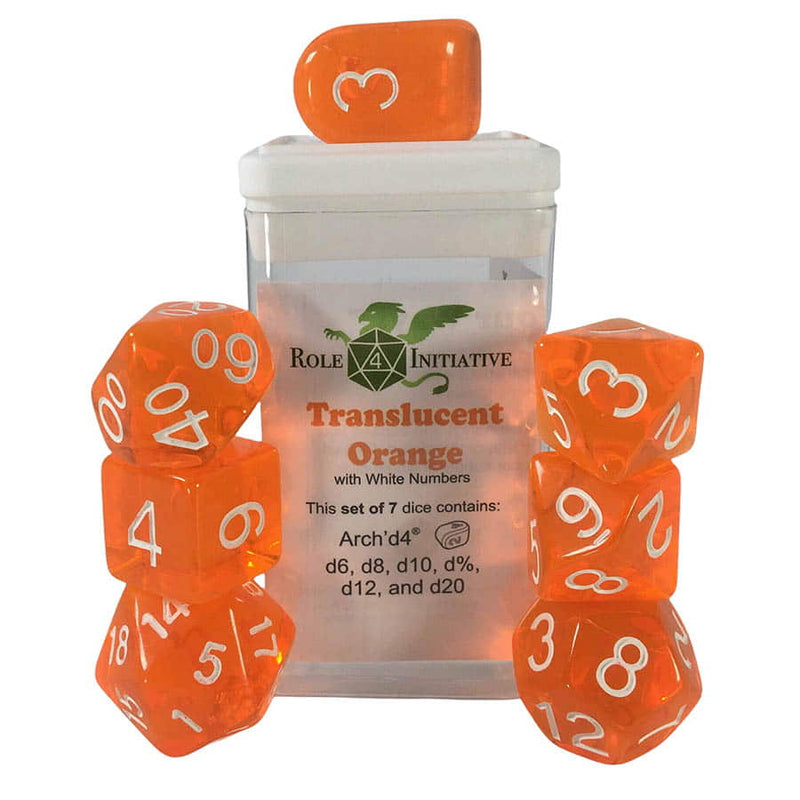 Roll4Initiative 7-Piece Dice Set: Translucent