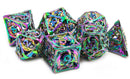 Hollow Dragon Dice Filled w/ Gems - Rainbow