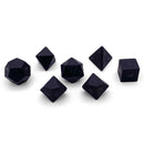 Dice Gemstone 7 RPG Set, Black Obsidian