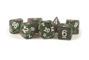 MDG Poly Dice Set: Icy Opal- Black