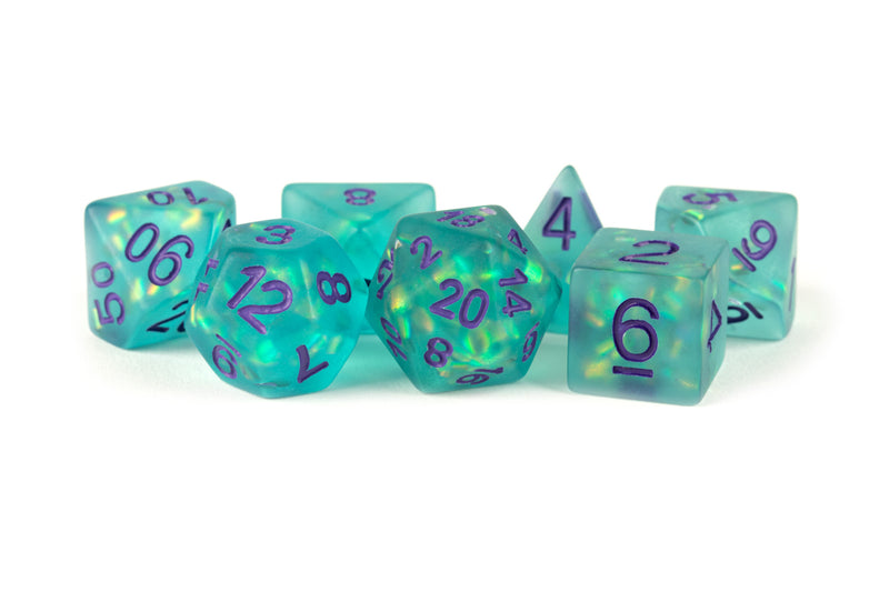 MDG Poly Dice Set: Icy Opal- Teal
