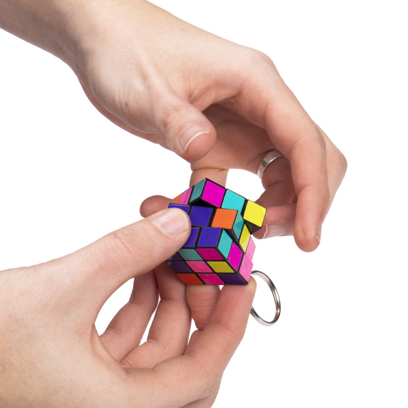 80s Retro Puzzle Cube Keychain