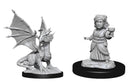 D&D Nolzur's Marvelous Miniatures: Silver Dragon Wyrmling & Halfling Dragon Friend