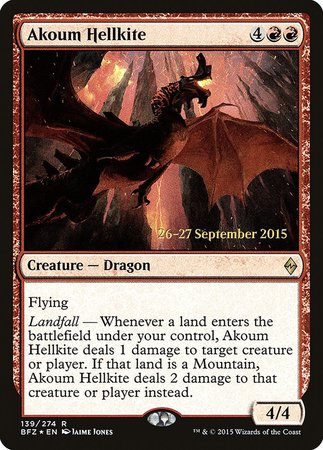 Akoum Hellkite [Battle for Zendikar Promos]