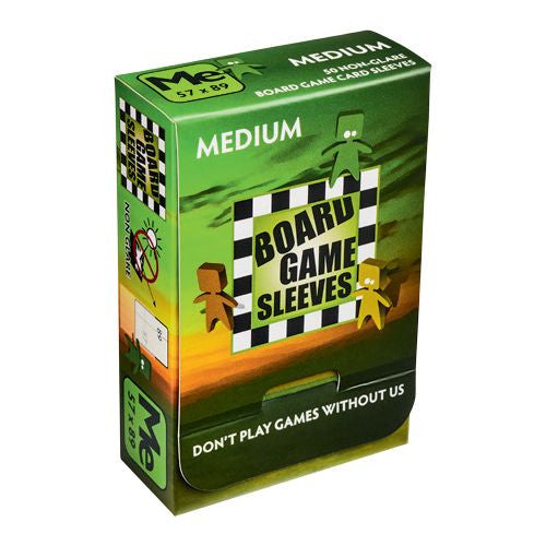 Board Game Card Sleeves: Medium Non-Glare (57x89mm)