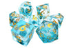 Sharp Edged Liquid Infused Dice Set
