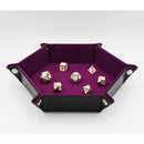 Dice Tray, Hexagonal Leatherette Pattern
