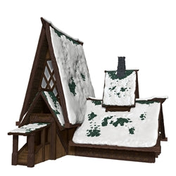 D&D Icons of the Realms: Rime of the Frostmaiden- The Lodge Papercraft Set