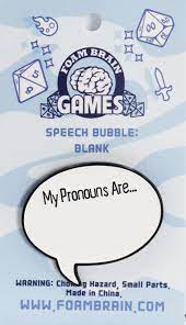 speech bubble pin