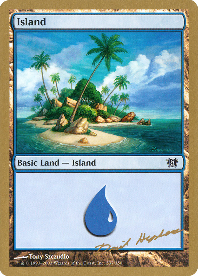 Island (dh337) (Dave Humpherys) [World Championship Decks 2003]
