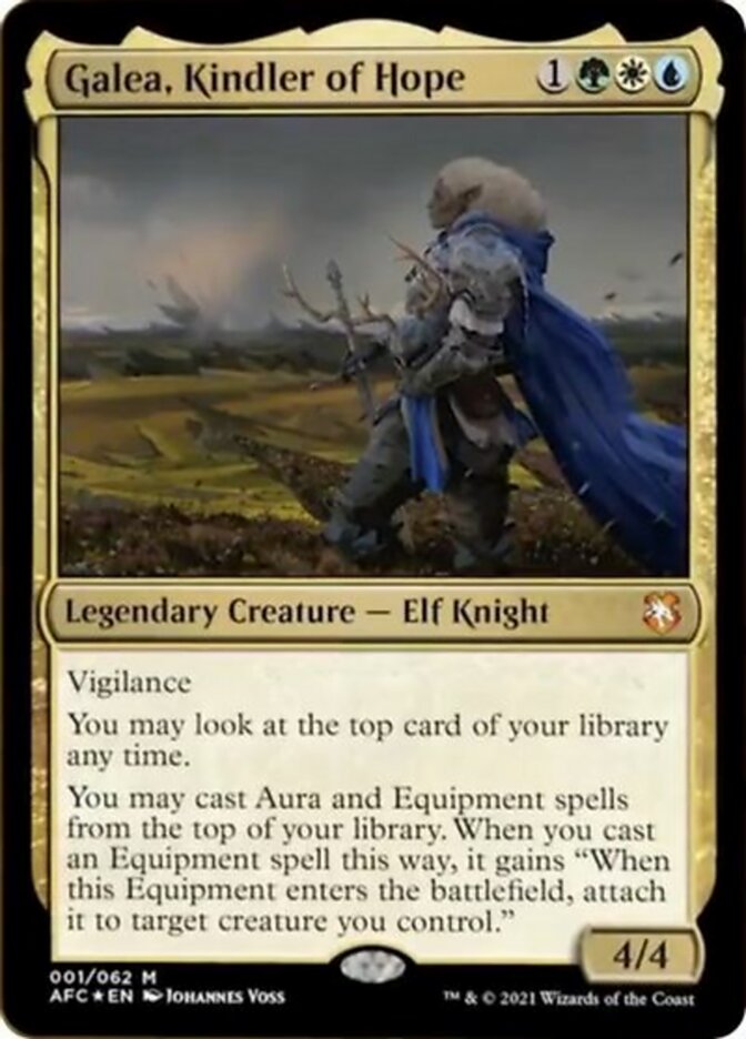 mtg adventures in the forgotten realms best cards Galea, Kindler of Hope (Display Commander) [Dungeons & Dragons: Advent