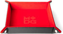 MDG Velvet Folding Dice Tray w/ Leather Backing: 10"x10"