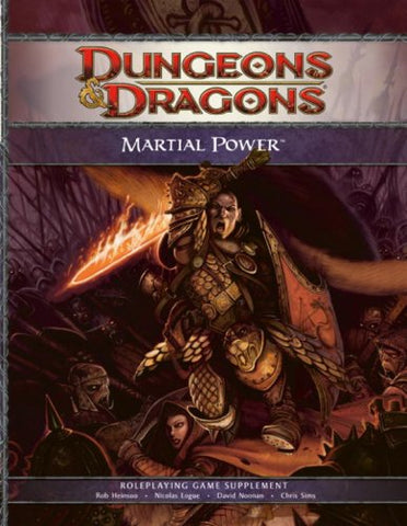 Martial Power: A 4th Edition D&D Supplement (Used)