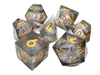 Sharp Edged Liquid Infused Dice Set