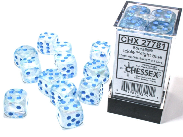 Chessex: D6 Luminary Borealis™ Dice Set - 16mm