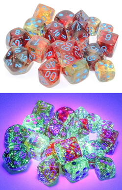 Chessex: Polyhedral Luminary Nebula™ Dice sets