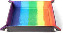 MDG Velvet Folding Dice Tray w/ Leather Backing: 10"x10"